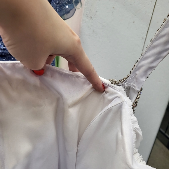 White Formal Dress by Colors Dress - Picture 4 of 4